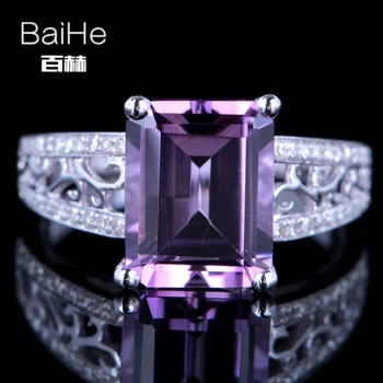 BAIHE Sterling Silver 925 3.24CT Certified Emerald cut Flawless Genuine Amethyst Wedding Gift Women Office/career Amethyst Ring
BAIHE Sterling Silver 925 3.24CT Certified Emerald cut Flawless Genuine Amethyst Wedding Gift Women Office/career Amethyst Ring