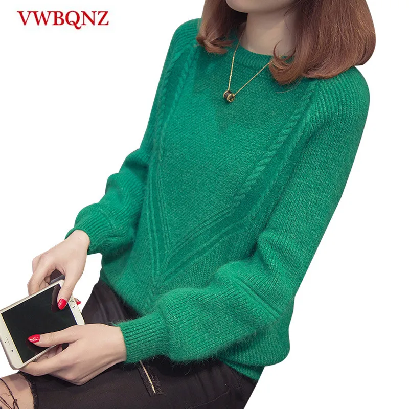 2019 Autumn Winter Women Long Sleeve Loose Pullovers Sweaters Jumper Knitwear Outerwear Korean Women O neck Warm Sweaters Tops
2019 Autumn Winter Women Long Sleeve Loose Pullovers Sweaters Jumper Knitwear Outerwear Korean Women O neck Warm Sweaters Tops