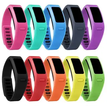 

100Pcs/Lot S L Size candy colors Replacement Rubber Band with Clasps for Garmin Vivofit vivo fit 1 Bracelet Wristband