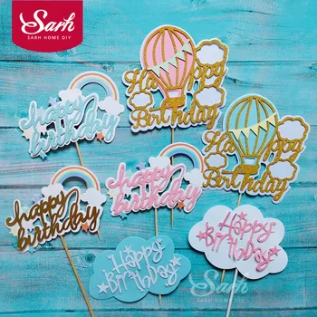 Bling Pink Blue White Hot Air Balloon Rainbow Cloud Star Ribbon Cake Topper for Party Decoration Dessert Baking lovely Gifts
Bling Pink Blue White Hot Air Balloon Rainbow Cloud Star Ribbon Cake Topper for Party Decoration Dessert Baking lovely Gifts