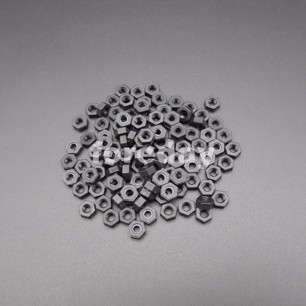 100PCS M3 Nylon Hex hexagon Nut Plastic Nuts Black HQ DIN934 NYLON66/PC 0.5P 3MM 100PCS/LOT NEW HQ DIY *BT030X100
100PCS M3 Nylon Hex hexagon Nut Plastic Nuts Black HQ DIN934 NYLON66/PC 0.5P 3MM 100PCS/LOT NEW HQ DIY *BT030X100