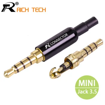 1PC Aluminum MINI Jack 3.5mm 4Pole Gold-plated Earphone Adapter with Tail plug clamps Cable clip For DIY Stereo Headset
1PC Aluminum MINI Jack 3.5mm 4Pole Gold-plated Earphone Adapter with Tail plug clamps Cable clip For DIY Stereo Headset