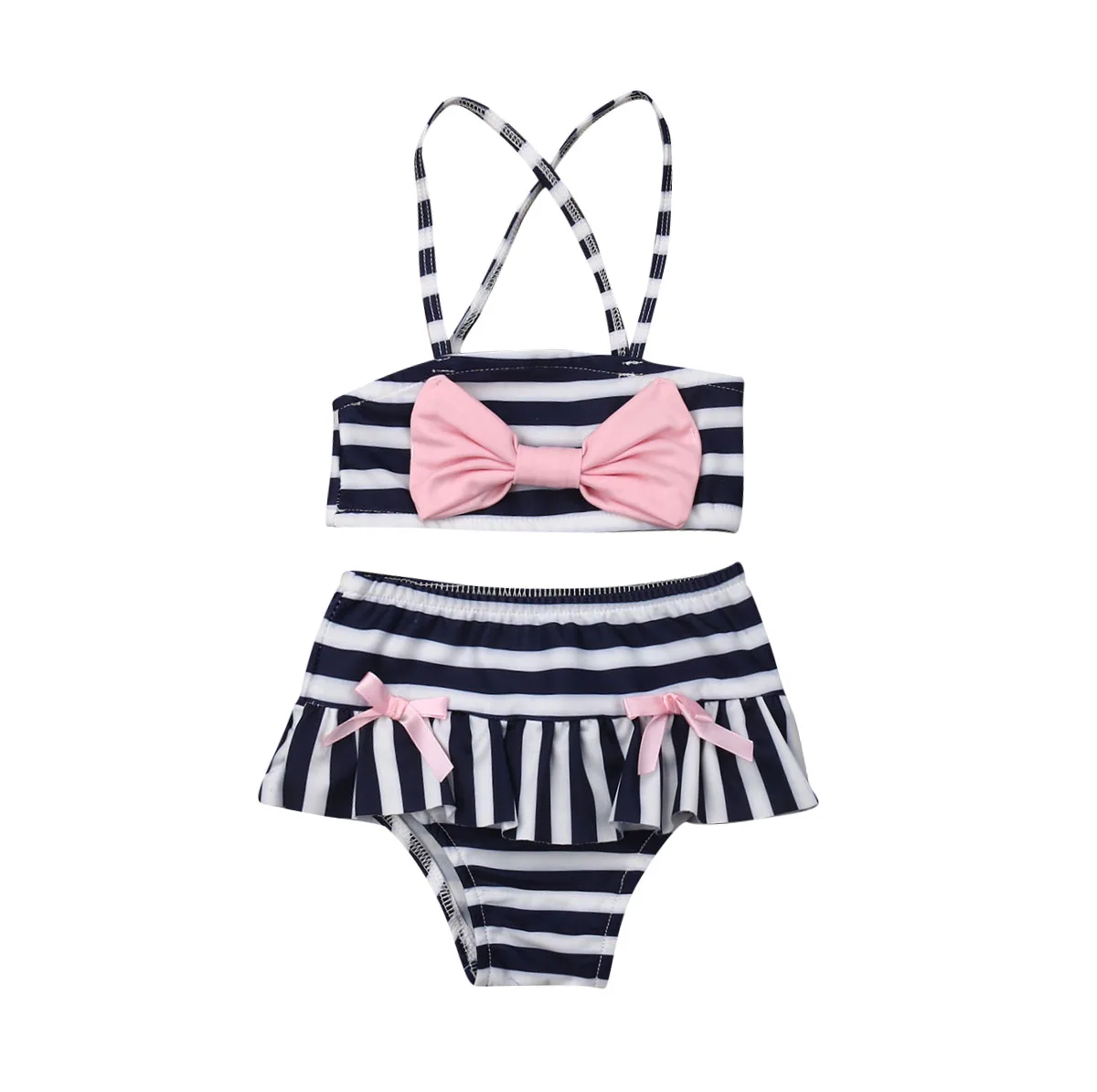 1-6Years Toddler Kids Baby Girls Swimwear Summer Striped Bow Halter Tops High Waist Shorts Beach Swimwear Bikinis Tankinis 2019
1-6Years Toddler Kids Baby Girls Swimwear Summer Striped Bow Halter Tops High Waist Shorts Beach Swimwear Bikinis Tankinis 2019