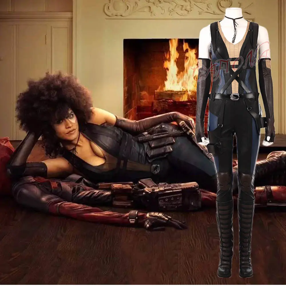 Cafiona New Deadpool 2 Neena Thurman Domino Cosplay Costume Sexy Women Jumpsuits
Cafiona New Deadpool 2 Neena Thurman Domino Cosplay Costume Sexy Women Jumpsuits