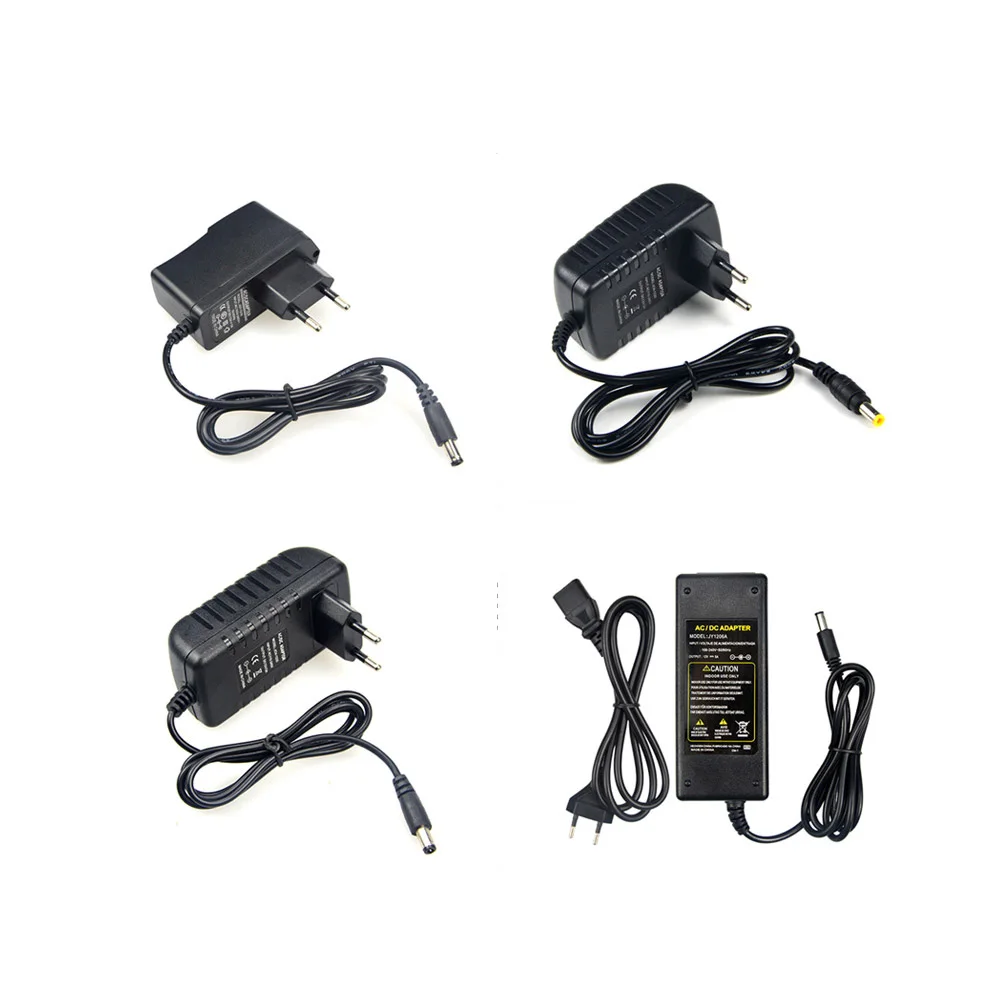 LED Strip Lighting Transformer Switch 12V 1A 2A 3A 5A Power supply for 5050 2835 5630 tape ribbon LED Driver connector adapter
LED Strip Lighting Transformer Switch 12V 1A 2A 3A 5A Power supply for 5050 2835 5630 tape ribbon LED Driver connector adapter