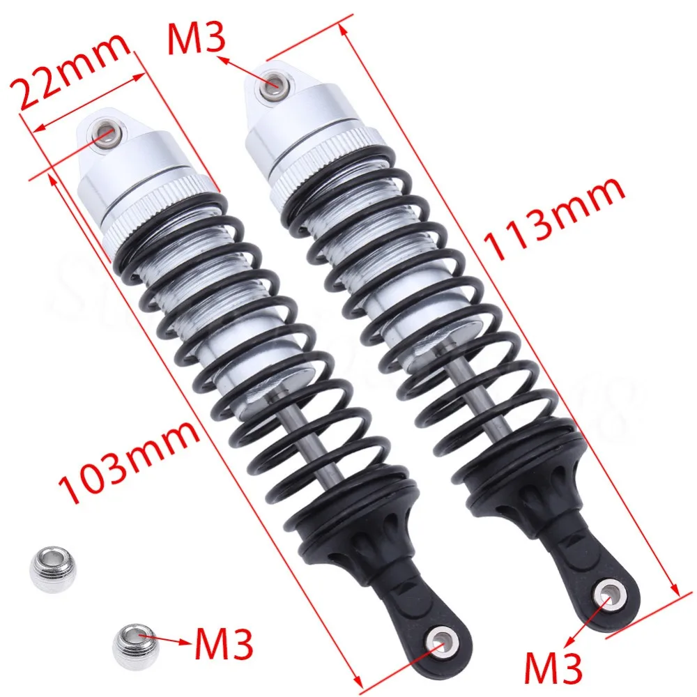 For TRAXXAS Slash 4X4 Oil filled Aluminum Rear Shocks Absorber 101m Assembled With Springs 1/10th Electric Short Course Truck
For TRAXXAS Slash 4X4 Oil filled Aluminum Rear Shocks Absorber 101m Assembled With Springs 1/10th Electric Short Course Truck