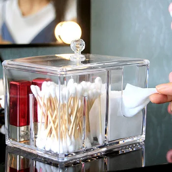 Transparent Acrylic Desktop Cotton Swab Box Cosmetics Small Jewelry Storage Box Cleansing Cotton Finishing Box
Transparent Acrylic Desktop Cotton Swab Box Cosmetics Small Jewelry Storage Box Cleansing Cotton Finishing Box