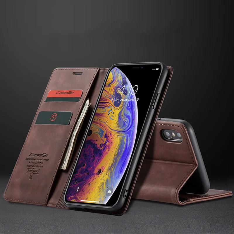 Luxury Leather Case For iphone XS MAX case Flip Wallet Shockproof Retro Magnetic 360 Full Cover For iphone XR 7 8 Plus 6 6S Plus 
Luxury Leather Case For iphone XS MAX case Flip Wallet Shockproof Retro Magnetic 360 Full Cover For iphone XR 7 8 Plus 6 6S Plus
