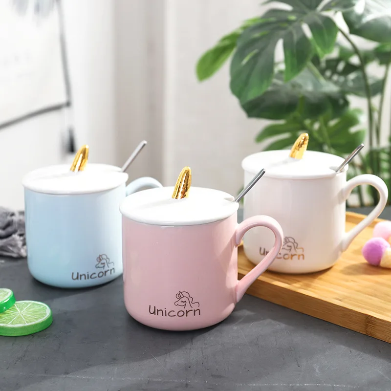 Unicorn Coffee Mug with 3D Gold Lid and Spoon Creative Ceramic Tea Cup Gift for Women Mothers Girls Pink 450ml
Unicorn Coffee Mug with 3D Gold Lid and Spoon Creative Ceramic Tea Cup Gift for Women Mothers Girls Pink 450ml