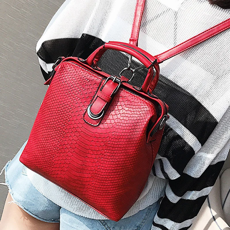DORANMI Serpentine Leather Women Backpack 2019 Fashion Doctor School Backpack Large Capacity Rucksack Female Sac A Dos SJB181
DORANMI Serpentine Leather Women Backpack 2019 Fashion Doctor School Backpack Large Capacity Rucksack Female Sac A Dos SJB181