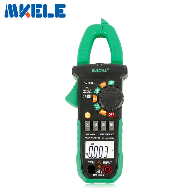 EM2015C Current and Capacitance Measurement Digital Clamp Meter Current Clamp NCV Duty Cycle With Torch Easy To Separate Wire
EM2015C Current and Capacitance Measurement Digital Clamp Meter Current Clamp NCV Duty Cycle With Torch Easy To Separate Wire