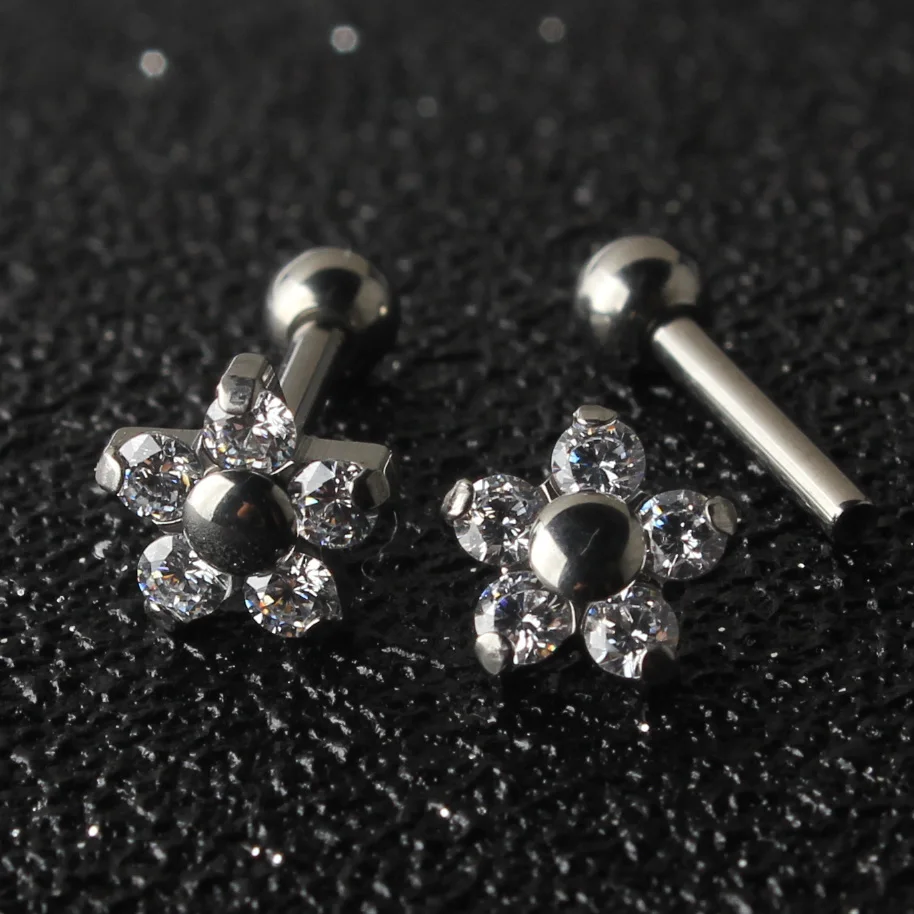 Internally Threaded Titanium G23 Barbell Ear Cartilage Helix Tragus Stud Piercing Body Jewelry
Internally Threaded Titanium G23 Barbell Ear Cartilage Helix Tragus Stud Piercing Body Jewelry