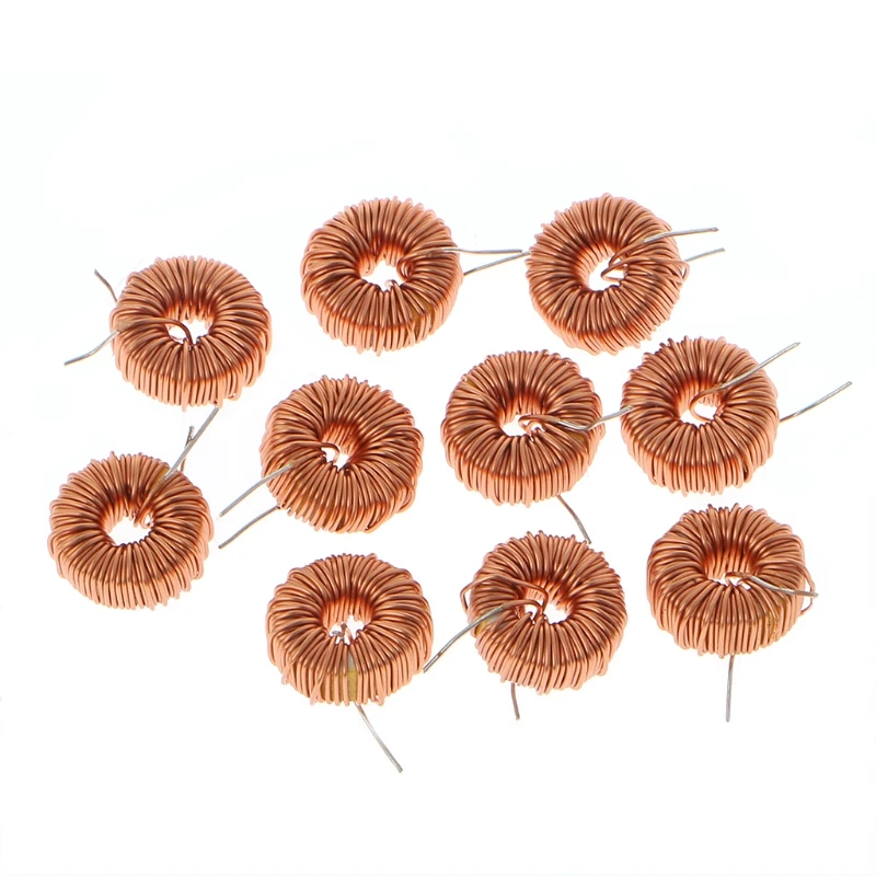 10Pcs Magnetic Inductance Wire Wound Coil 470UH 3A Toroidal Inductor for LM2596 Toroid Core Inductor