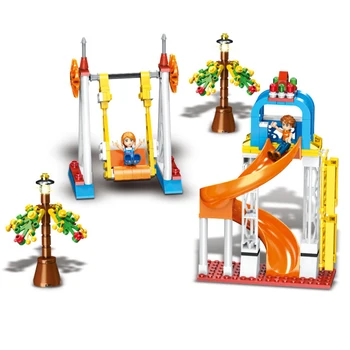 230pcs friends figures Assembling blocks amusement park happy memory swing slide pink building blocks hocki bricks kids for toys
230pcs friends figures Assembling blocks amusement park happy memory swing slide pink building blocks hocki bricks kids for toys
