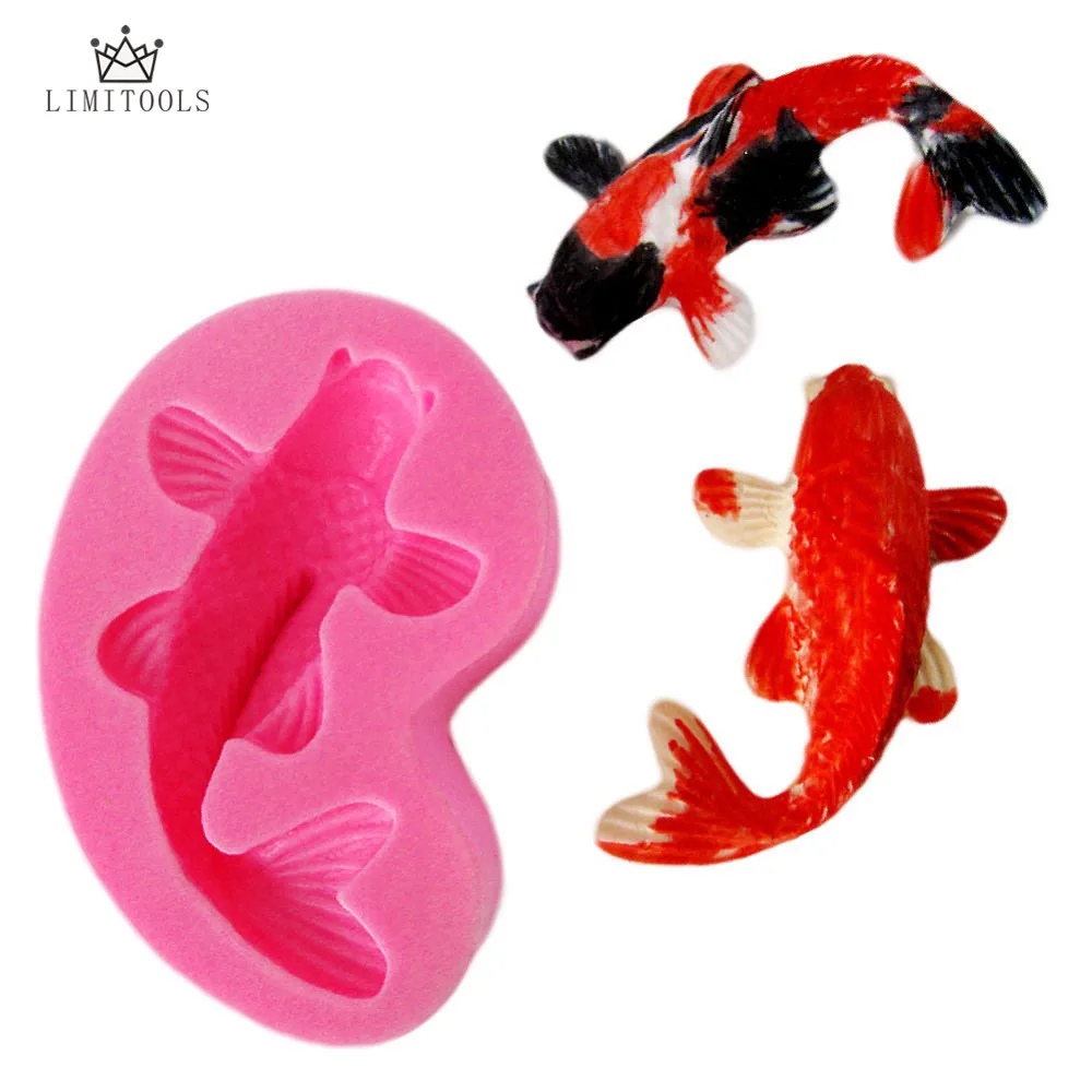 New Koi Fish Beautiful Cartoon Animal Fondant Cake Chocolate Molds for Kicthen Baking Decorstions Mold Tools
New Koi Fish Beautiful Cartoon Animal Fondant Cake Chocolate Molds for Kicthen Baking Decorstions Mold Tools