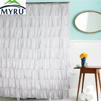 MYRU country style solid color shower curtains waterproof polyester white lace curtains dressing Princess bathroom curtain
MYRU country style solid color shower curtains waterproof polyester white lace curtains dressing Princess bathroom curtain
