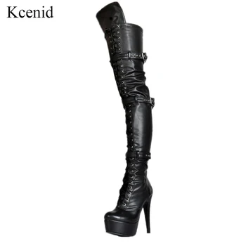 Kcenid Buckle strap sexy over the knee boots women fashion cross-tied super high heels women high boots platform nightclub shoes
Kcenid Buckle strap sexy over the knee boots women fashion cross-tied super high heels women high boots platform nightclub shoes