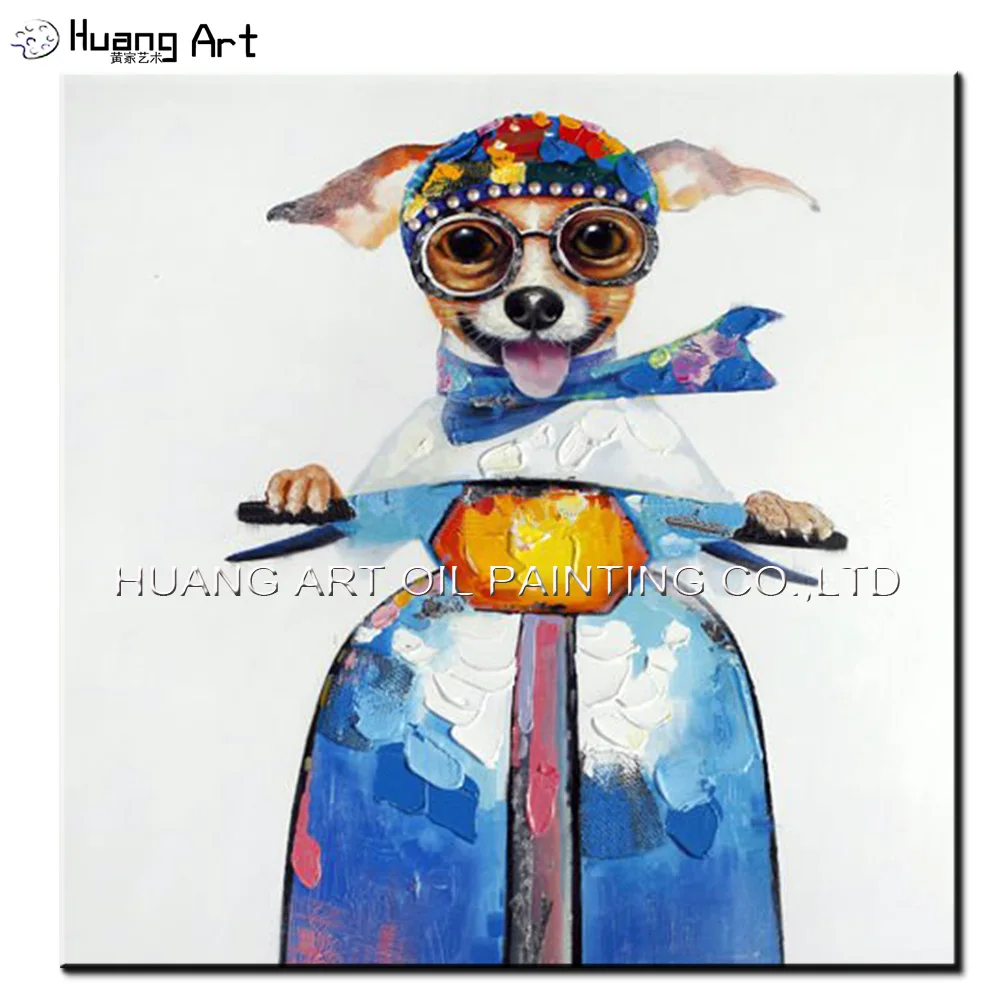Hand Painted Cool Dog Ride Bike Oil Paintings for Living Room Wall Decor Modern Abstract Animal Knife Painting on Canvas Art
Hand Painted Cool Dog Ride Bike Oil Paintings for Living Room Wall Decor Modern Abstract Animal Knife Painting on Canvas Art