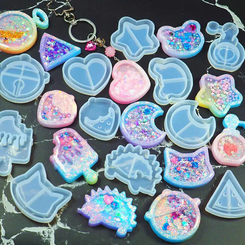 Kawaii Strawberry Shaker Silicone Molds Epoxy Resin Bear Star Popsicle Shaker Key Chain Charms Shiny Mold DIY Jewelry Craft Tool
Kawaii Strawberry Shaker Silicone Molds Epoxy Resin Bear Star Popsicle Shaker Key Chain Charms Shiny Mold DIY Jewelry Craft Tool