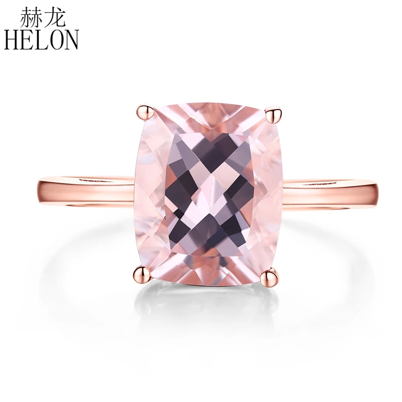 HELON 10X8mm Emerald Cut 2.9CT Genuine Morganite Solid 14K (585) Rose Gold Engagement Wedding Women Trendy Fine Jewelry Ring
HELON 10X8mm Emerald Cut 2.9CT Genuine Morganite Solid 14K (585) Rose Gold Engagement Wedding Women Trendy Fine Jewelry Ring