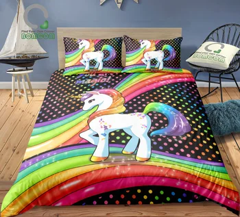 BOMCOM 3D Digital Printing Bedding Set Unicorn Stand on Rainbow You Are Magic 3-Piece Duvet Cover Sets 100% Microfiber
BOMCOM 3D Digital Printing Bedding Set Unicorn Stand on Rainbow You Are Magic 3-Piece Duvet Cover Sets 100% Microfiber