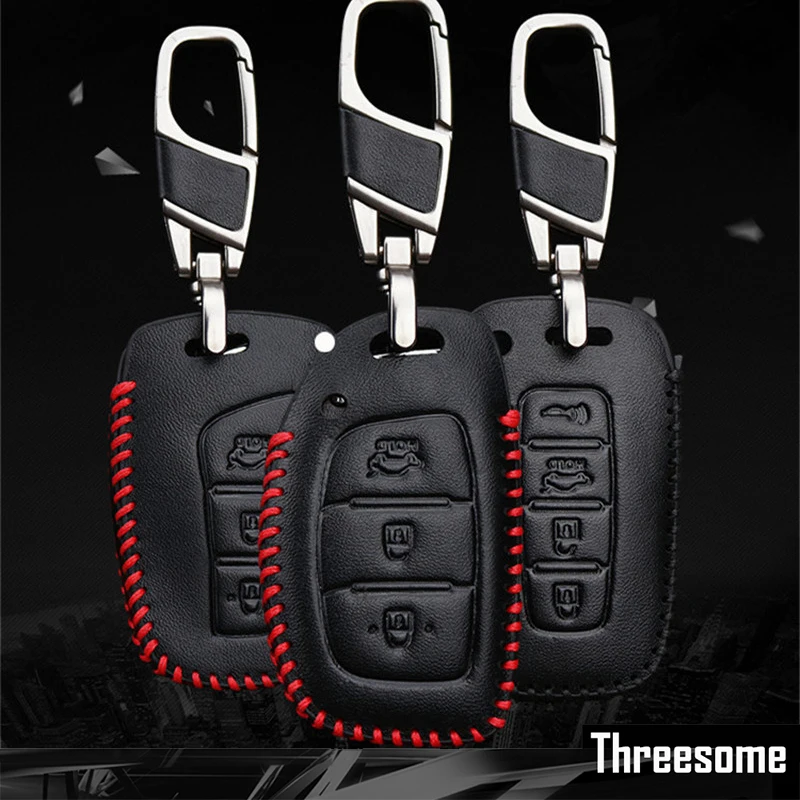 SRXTZM 1PCS Leather Key Case Key Fob Cover keychain For Hyundai I40/I30/IX25/IX35/Tucson/Verna/Solaris/Elantra/Accent/I45/New
SRXTZM 1PCS Leather Key Case Key Fob Cover keychain For Hyundai I40/I30/IX25/IX35/Tucson/Verna/Solaris/Elantra/Accent/I45/New