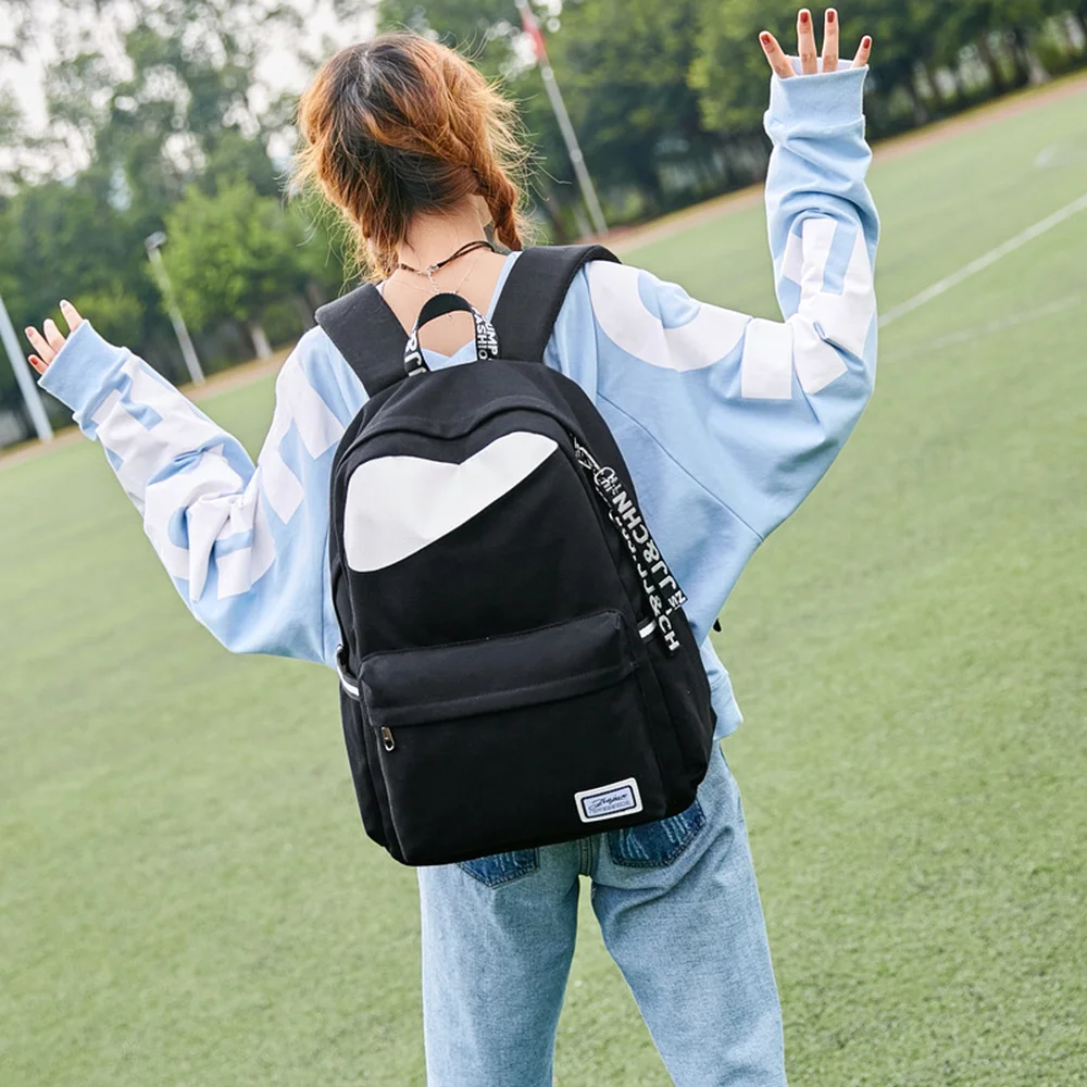 Canvas backpack female new middle school college wind bag travel bag Korean version of Harajuku large capacity backpack
Canvas backpack female new middle school college wind bag travel bag Korean version of Harajuku large capacity backpack
