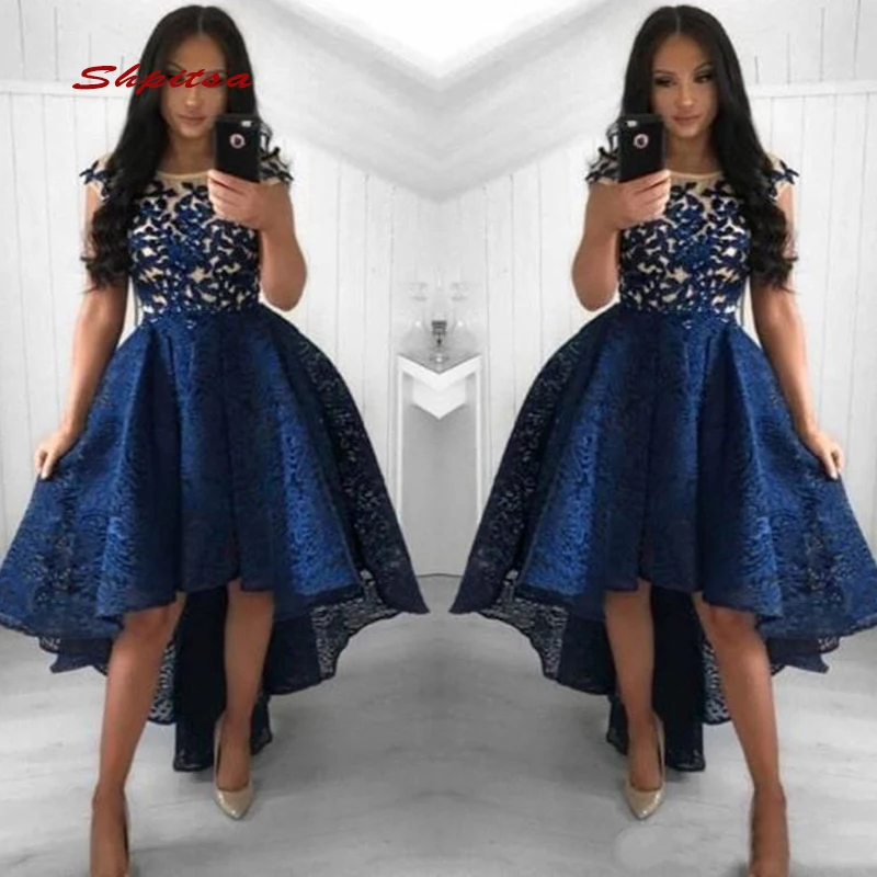 Lace Short Front Long Back Cocktail Dresses Party High Low Graduation Women Prom Plus Size Mini Semi Homecoming Formal Dresses
Lace Short Front Long Back Cocktail Dresses Party High Low Graduation Women Prom Plus Size Mini Semi Homecoming Formal Dresses