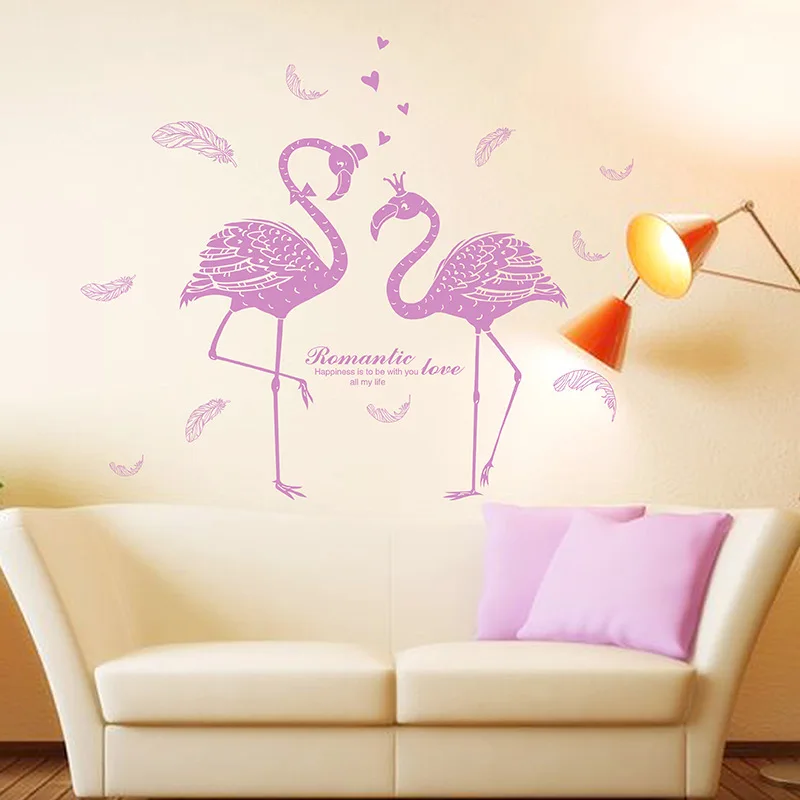 New Love Flamingo Wall Stickers Animal Birds Feather Home Decals Living Room Bedrooms Decoration Wall Art Wall Decor Murals
New Love Flamingo Wall Stickers Animal Birds Feather Home Decals Living Room Bedrooms Decoration Wall Art Wall Decor Murals