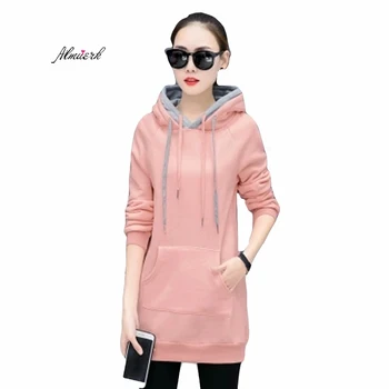 2017 Autumn winter ladies hoodies Ms warm Sweatshirt Ms Long sleeves pocket Leisure Plus cashmere Thicker student Shirt f178
2017 Autumn winter ladies hoodies Ms warm Sweatshirt Ms Long sleeves pocket Leisure Plus cashmere Thicker student Shirt f178