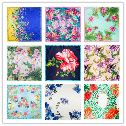 60*60cm Luxury Brand Women Chinese Silk Floral Scarfs Female European Style Square Scarves Spring Summer Shawls For Ladies
60*60cm Luxury Brand Women Chinese Silk Floral Scarfs Female European Style Square Scarves Spring Summer Shawls For Ladies