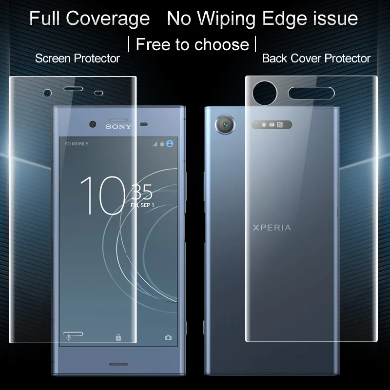 For Sony Xperia XZ1 Screen Protector 2PCS IMAK Full Coverage Front Back Hydrogel Screen Protector For Xperia XZ1 Compact
For Sony Xperia XZ1 Screen Protector 2PCS IMAK Full Coverage Front Back Hydrogel Screen Protector For Xperia XZ1 Compact