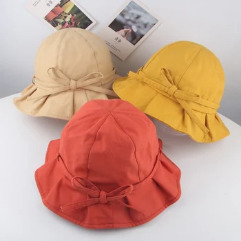 Japanese Children's Fisherman Hat Female Spring And Autumn Thin Bow Solid Color Baby Basin Cap Sunhat Sun Hat
Japanese Children's Fisherman Hat Female Spring And Autumn Thin Bow Solid Color Baby Basin Cap Sunhat Sun Hat