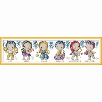 Constellation baby Counted Cross Stitch 11 14CT Cross Stitch Chinese Cross Stitch Kit for Embroidery Home Decor Needlework new
Constellation baby Counted Cross Stitch 11 14CT Cross Stitch Chinese Cross Stitch Kit for Embroidery Home Decor Needlework new