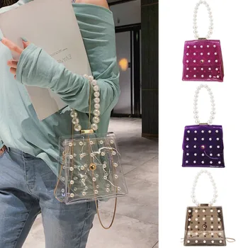 2019 Fashion Girl Pearl Crossbody Transparent Bag torebka damska Women Cute Waterproof Messenger Crossbody Bag bolsos mujer #C
2019 Fashion Girl Pearl Crossbody Transparent Bag torebka damska Women Cute Waterproof Messenger Crossbody Bag bolsos mujer #C