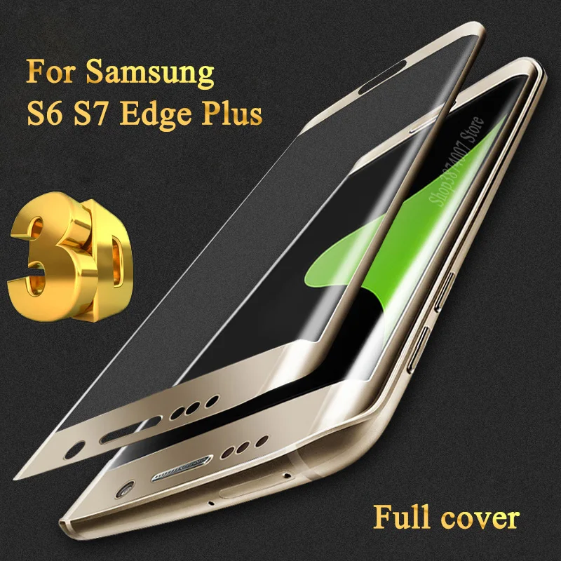 Защитное стекло 3D для samsung galaxy s7 edge закаленное s6 s7edge plus защитная пленка | Мобильные