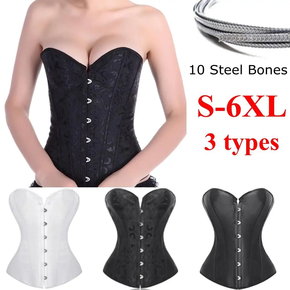 Women's Jacquard Slimming Waist Steel Bone Corset Sexy Bustier Leather Women Waist Cincher Corsets Plus Size S-6XL
Women's Jacquard Slimming Waist Steel Bone Corset Sexy Bustier Leather Women Waist Cincher Corsets Plus Size S-6XL