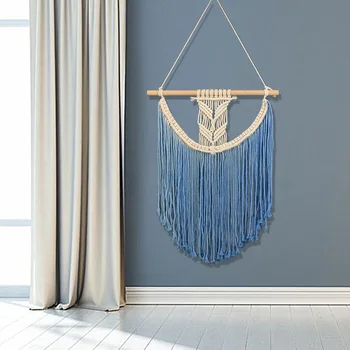 H&D Macrame Wall Hanging Tapestry Hand Woven Pendant Decor House Ceremony Living Room Home Furnishing Accessories Mandala Blue
H&D Macrame Wall Hanging Tapestry Hand Woven Pendant Decor House Ceremony Living Room Home Furnishing Accessories Mandala Blue