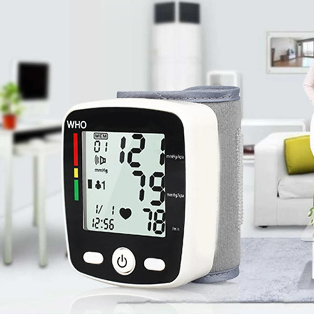 Portable Intelligent Digital Automatic Wrist Blood Pressure Monitor LCD Display Household Health Care Blood Monitors 12 Portable Intelligent Digital Automatic Wrist Blood Pressure Monitor LCD Display Household Health Care Blood Monitors 12