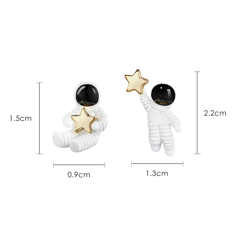 New personality astronauts alien planet stud earrings and many interesting earrings
New personality astronauts alien planet stud earrings and many interesting earrings