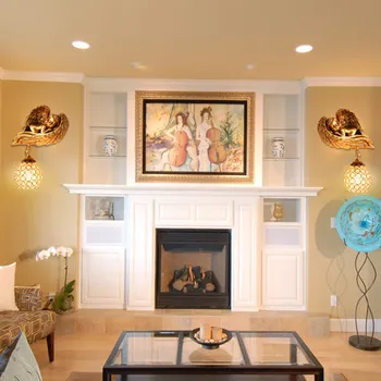European style creative personality living room bedroom background wall hotel villa golden dream angel art decorative wall lamp
European style creative personality living room bedroom background wall hotel villa golden dream angel art decorative wall lamp