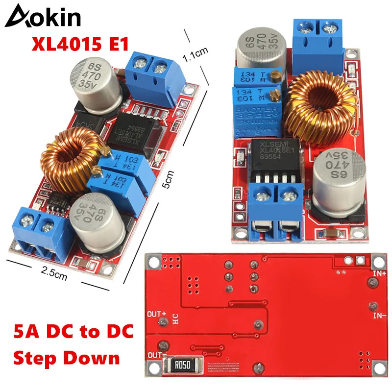 XL4015 E1 5A DC to DC CC CV Lithium Battery Step down Charging Board Led Power Converter Lithium Charger Step Down Module XL4015
XL4015 E1 5A DC to DC CC CV Lithium Battery Step down Charging Board Led Power Converter Lithium Charger Step Down Module XL4015