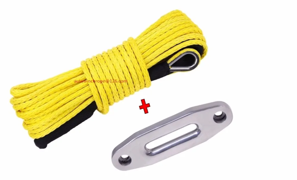 Yellow 5mm*15m ATV Winch Cable&4000lbs Hawse Fairlead,Winch Line for Auto Parts,Synthetic Winch Rope 
Yellow 5mm*15m ATV Winch Cable&4000lbs Hawse Fairlead,Winch Line for Auto Parts,Synthetic Winch Rope