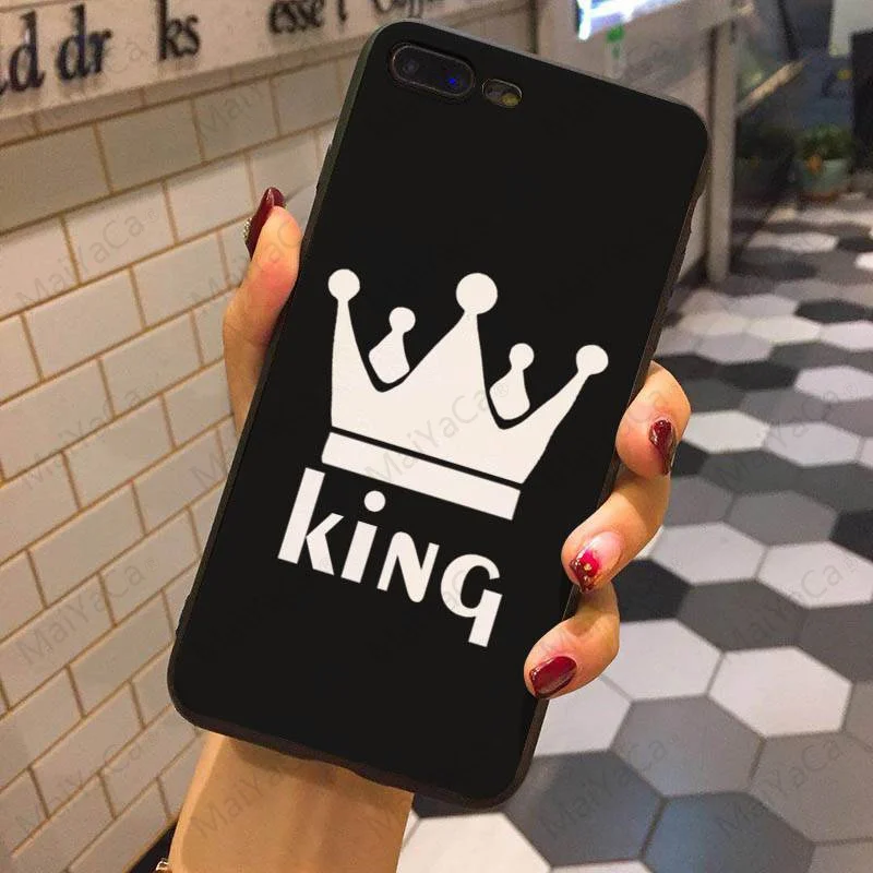 Чехол King and Queen для Apple iphone 7 7plus X 8 8plus 6s 6 6plus 5 5s XR XSMax12 mini 12PRO Max|Бамперы| |