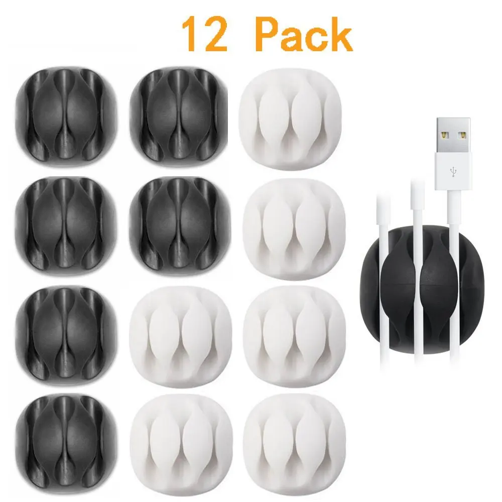 12 pcs 3-Channel Cable Clips Management System and Cable Organizer Solution for Home and Office,Black and White
12 pcs 3-Channel Cable Clips Management System and Cable Organizer Solution for Home and Office,Black and White
