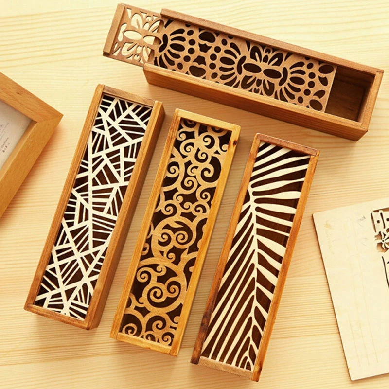4 Option Free Shipping Fashion 1Pc Hollow Wooden Pencil Case Storage Box School Gift For Children Friends
4 Option Free Shipping Fashion 1Pc Hollow Wooden Pencil Case Storage Box School Gift For Children Friends