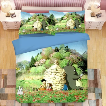 Japanese Anime Lucky Totoro Kawaii Bedding Set Twin Queen King Duvet Cover Bedsheets for Children Boys and Girls Home textile
Japanese Anime Lucky Totoro Kawaii Bedding Set Twin Queen King Duvet Cover Bedsheets for Children Boys and Girls Home textile