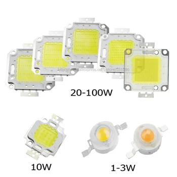 

100% Full Power LED chips 30mil 1W 3W 10W 20W 30W 50W 100W Cob beads lighting source High power SMD COB for Floodlight bulb DIY