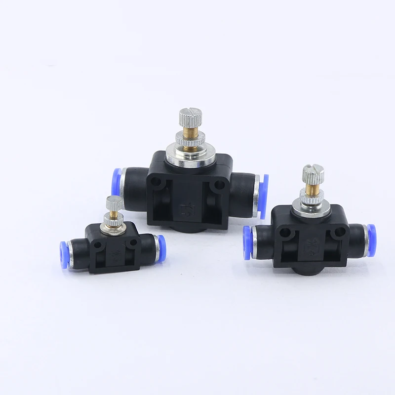 Pneumatic throttle valve LSA 4mm 6mm 8mm 10mm 12mm O.D AirFlow Speed Control Valve pneumatic cylinder quick Connector fitting
Pneumatic throttle valve LSA 4mm 6mm 8mm 10mm 12mm O.D AirFlow Speed Control Valve pneumatic cylinder quick Connector fitting