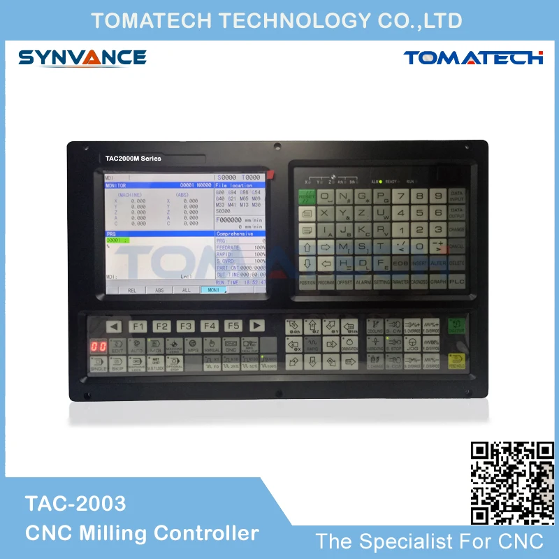 TOMATECH TAC2003M ATC 8 inch screen 3 axis CNC milling controller with PLC Ladder
TOMATECH TAC2003M ATC 8 inch screen 3 axis CNC milling controller with PLC Ladder